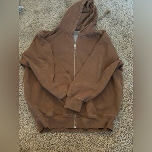 Brandy Melville oversized Christy hoodie zip up, worn multiple times